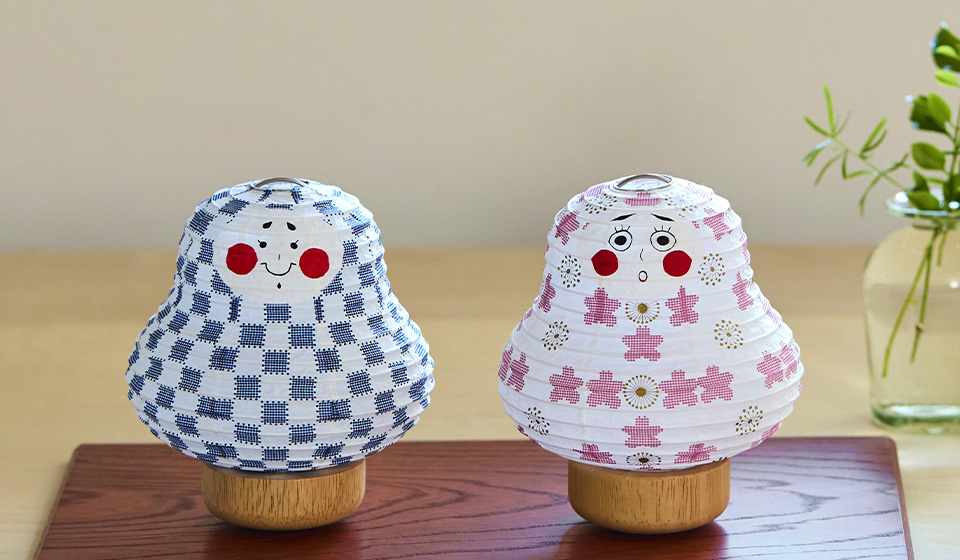 【中川政七商店 福岡天神店】8月 開催　八女提灯の「ミニだるま」絵付けワークショップ