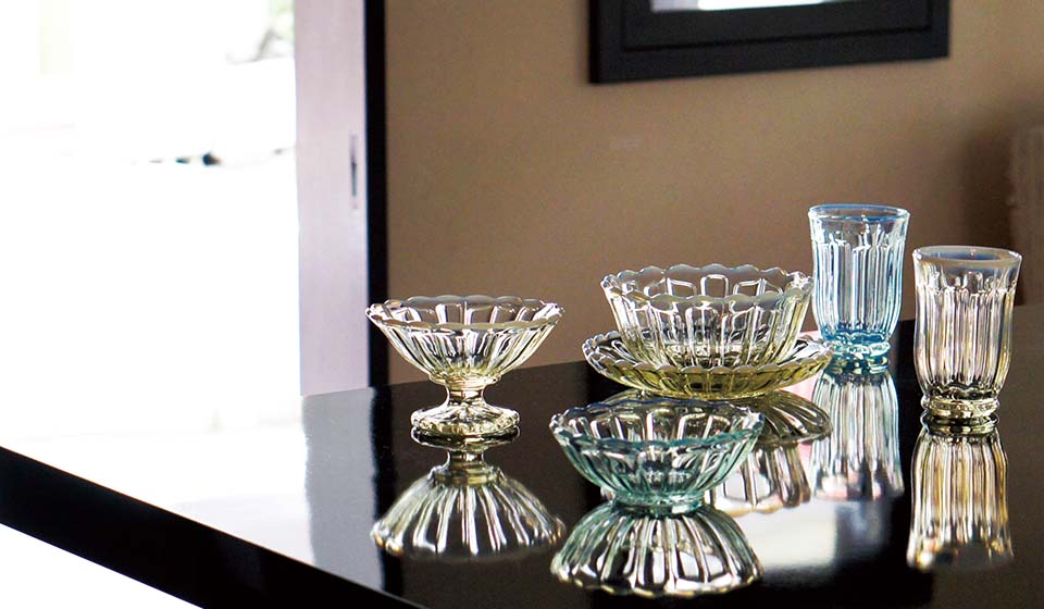 【中川政七商店 渋谷店】涼やかなうつわ 有田の陶器と江戸硝子